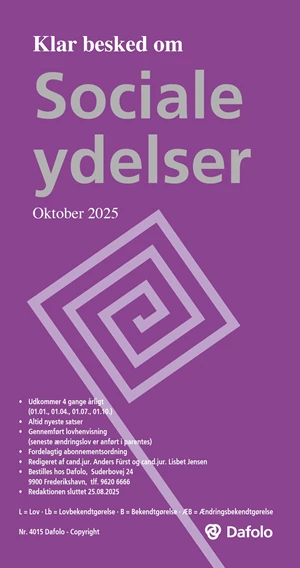 Sociale ydelser - abonn.
januar-april-juli-oktober 2025