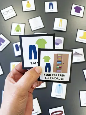 Tilkøbspakke til piktogrammer i hjemmet (Tøj og fritid)